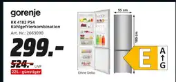 MediaMarkt Gorenje rk 4182 ps4 kühlgefrierkombination Angebot