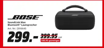 MediaMarkt Bose soundlink max bluetooth lautsprecher Angebot