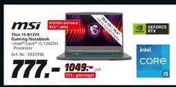 MediaMarkt Msi thin 15 b13ve gaming-notebook Angebot
