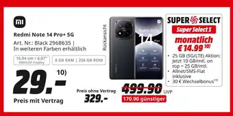 MediaMarkt Mi redmi note 14 pro+ 5g Angebot