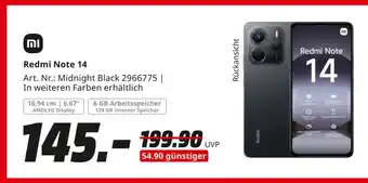 MediaMarkt Mi redmi note 14 Angebot