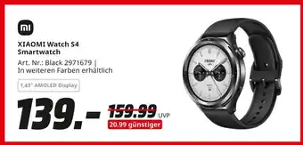 MediaMarkt Xiaomi watch s4 smartwatch Angebot
