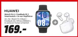 MediaMarkt Huawei watch fit 4 + freebuds se 2 smartwatch + in-ear kopfhörer Angebot