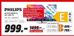 MediaMarkt Philips 65 pus 8909/12 65 led tv Angebot