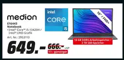 MediaMarkt Medion e16443 notebook Angebot