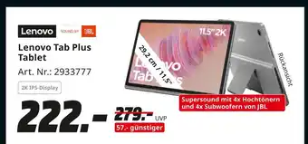 MediaMarkt Lenovo tab plus tablet Angebot