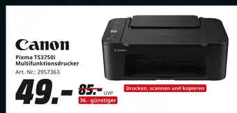 MediaMarkt Canon pixma ts3750i multifunktionsdrucker Angebot
