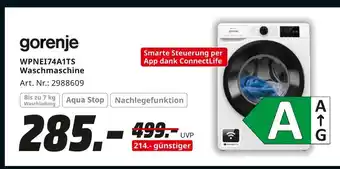 MediaMarkt Gorenje wpnet74a1ts waschmaschine Angebot