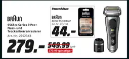 MediaMarkt Braun 9565cc series 9 pro+ nass- und trockenherrenrasierer Angebot