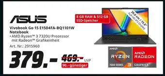 MediaMarkt Asus vivobook go 15 e1504fa-bq1101w notebook Angebot