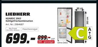 MediaMarkt Liebherr kgnbdc 2063 kühlgefrierkombination Angebot