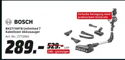 MediaMarkt Bosch bks711mtb unlimited 7 kabelloser akkusauger Angebot