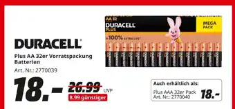 MediaMarkt Duracell plus aa Angebot