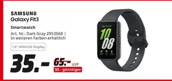 MediaMarkt Samsung smartwatch galaxy fit3 Angebot