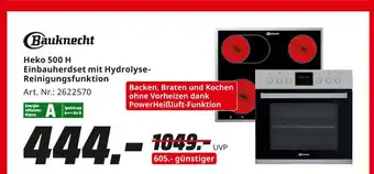 MediaMarkt Bauknecht heko 500 h einbauherdset mit hydrolyse-reinigungsfunktion Angebot