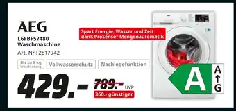 MediaMarkt Aeg l6fbf57480 waschmaschine Angebot