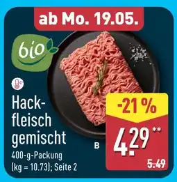 Aldi Nord Bio hackfleisch gemischt Angebot