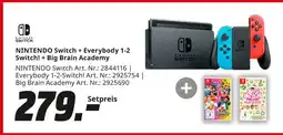 MediaMarkt Nintendo switch + everybody 1-2 switch! + big brain academy Angebot