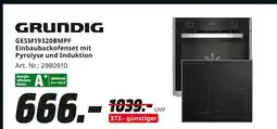 MediaMarkt Grundig gesm19320bmpf einbaubackofenset mit pyrolyse und induktion Angebot