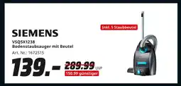 MediaMarkt Siemens bodenstaubsauger mit beutel Angebot