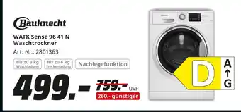 MediaMarkt Bauknecht watk sense 96 41 n waschtrockner Angebot