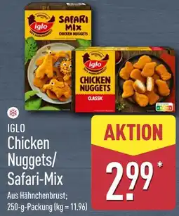 Aldi Nord Iglo chicken nuggets/safari-mix Angebot