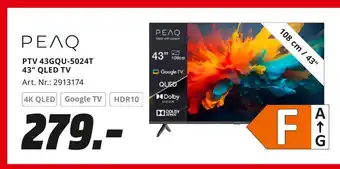 MediaMarkt Peaq ptv 43gqu-5024t 43 qled tv Angebot