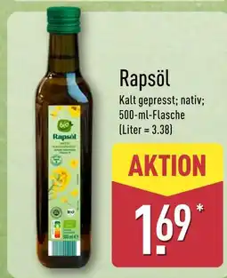 Aldi Nord Bio rapsöl Angebot