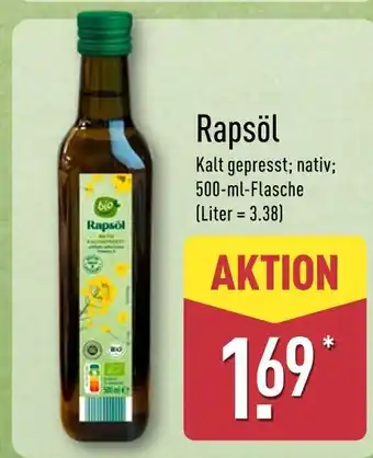 Aldi Nord Bio rapsöl Angebot