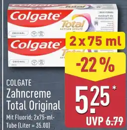 Aldi Nord Colgate zahncreme total original Angebot