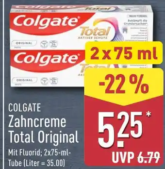 Aldi Nord Colgate zahncreme total original Angebot