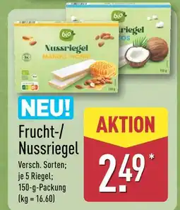 Aldi Nord Bio frucht-/nussriegel Angebot