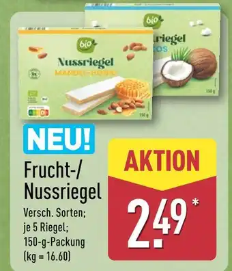 Aldi Nord Bio frucht-/nussriegel Angebot