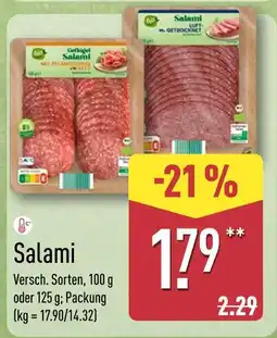 Aldi Nord Bio salami Angebot