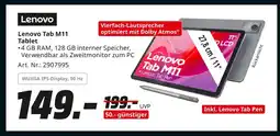 MediaMarkt Lenovo lenovo tab m11 tablet Angebot