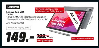 MediaMarkt Lenovo lenovo tab m11 tablet Angebot