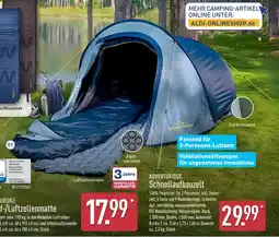 Aldi Nord Adventuridge luftzellenmatte oder schnellaufbauzelt Angebot