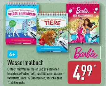 Aldi Nord Barbie wassermalbuch Angebot