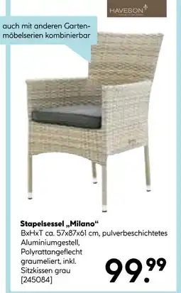 Hellweg Stapelsessel „milano“ Angebot