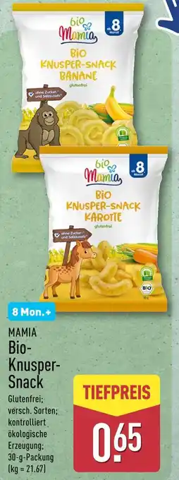 Aldi Nord Mamia bio-knusper-snack Angebot