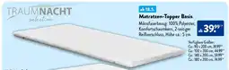 Aldi Nord Traumnacht selection matratzen-topper basis Angebot