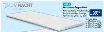 Aldi Nord Traumnacht selection matratzen-topper basis Angebot