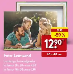 Aldi Nord Foto-leinwand Angebot