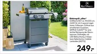 Hellweg Rothmann elektrogrill „estar“ Angebot