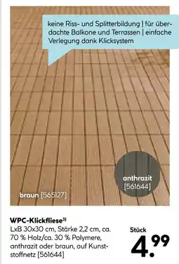 Hellweg Wpc-klickfliese Angebot