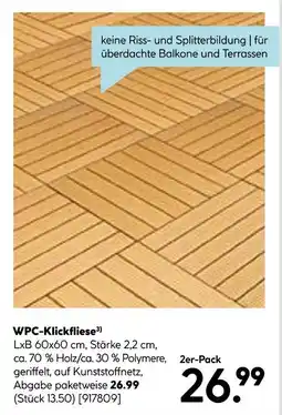 Hellweg Wpc-klickfliese Angebot