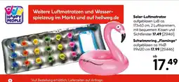 Hellweg Happy people solar-luftmatratze oder schwimmring „flamingo“ Angebot