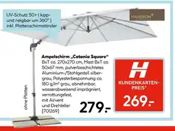 Hellweg Haveson ampelschirm „catania square“ Angebot