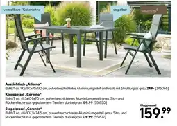 Hellweg Haveson ausziehtisch atlanta, klappsessel „corento“ oder stapelsessel „corento“ Angebot