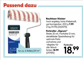 Hellweg Rauhfaser kleister oder farbroller „signum“ Angebot